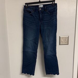 Crown & Ivy Navy Cropped Jeans